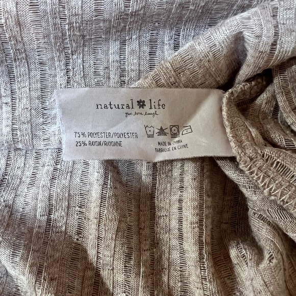 NATURAL LIFE Cream Long Sleeve Tee - Picture 5 of 8